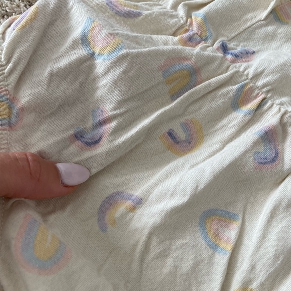 Grayson mini baby girl Rainbow Ruffle Bodysuit One Piece Onesie Size 12 months - Picture 6 of 7